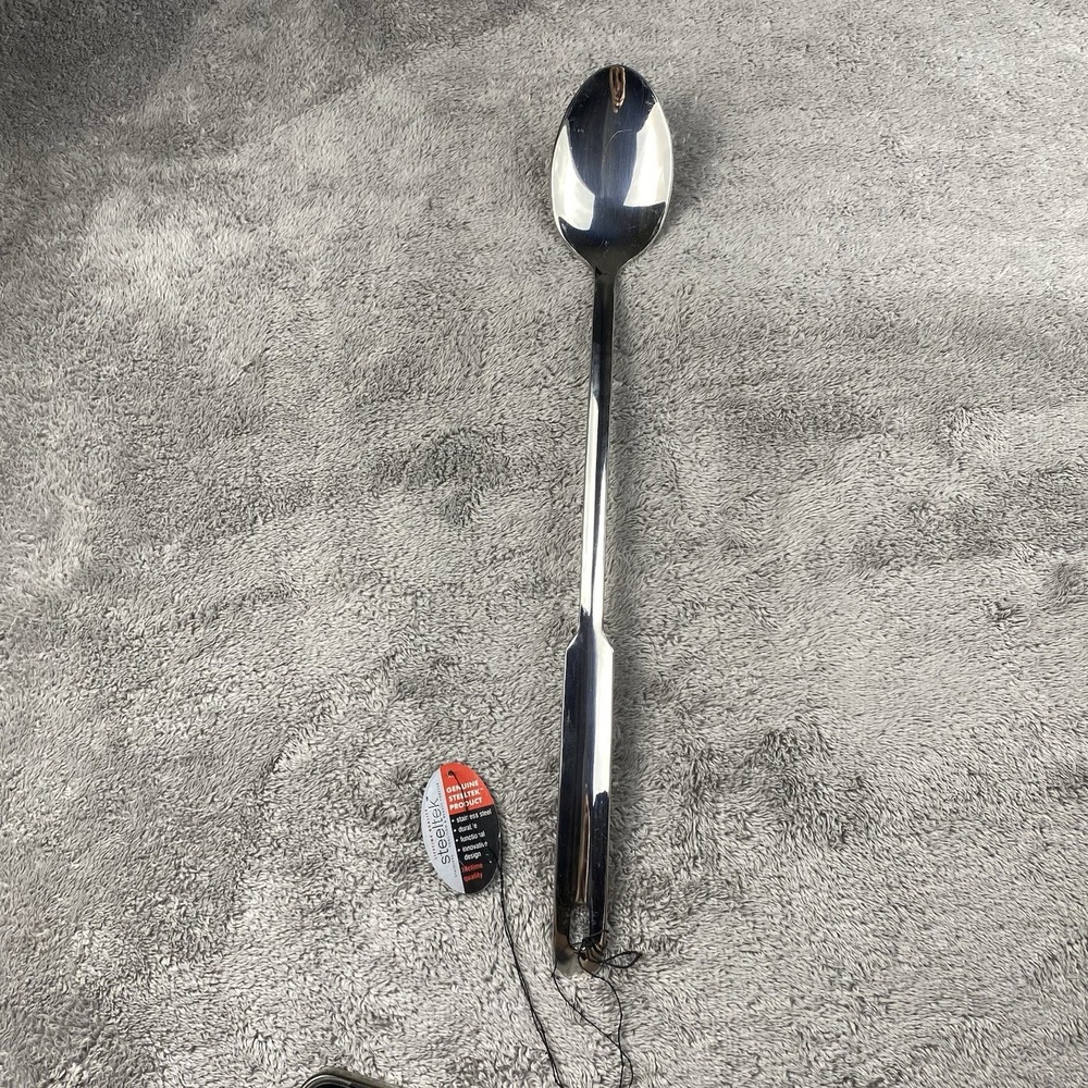 Steeltek‎ Serving Spoon 17 Inch Handle Solid Spoon